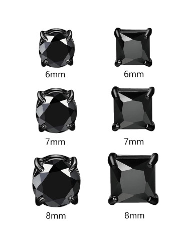 Pendientes Magnéticos Hipoalergénicos NEWITIN 6 Pares 6-8MM