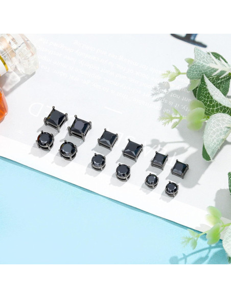 Pendientes Magnéticos Hipoalergénicos NEWITIN 6 Pares 6-8MM Pendientes Magnéticos Hipoalergénicos NEWITIN 6 Pares 6-8MM