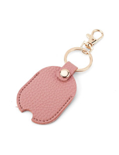 Funda de Llave de Coche de Cuero PU Rosa - Protector y Soporte
