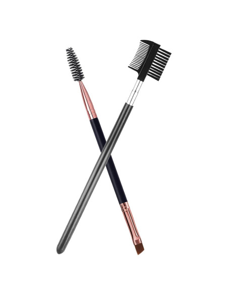 Conjunto de Cepillos de Cejas y Pestañas LJX - Angulado y Spoolie Conjunto de Cepillos de Cejas y Pestañas LJX - Angulado y Spoolie