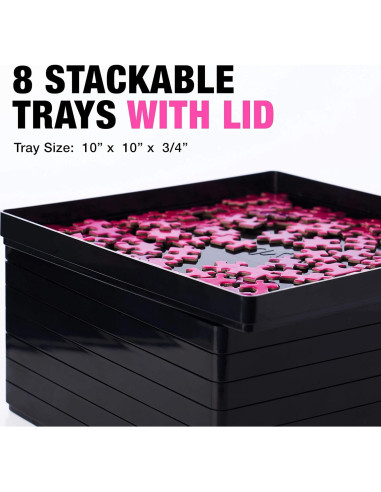 8 Bandejas de Clasificación TIDYBOSS para Rompecabezas