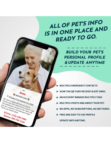 Etiqueta de Identificación Inteligente MYLUCKYTAG para Mascotas