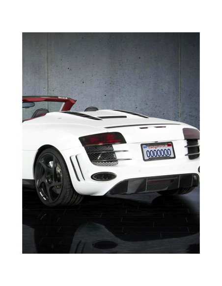 Marcos de Placa de Licencia ZXFOOG - Aluminio Negro Patrón Carbono