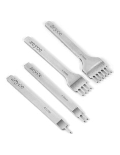 Juego de Punzones de Costura de Cuero Zeyce 4mm 1/2/4/6 Puntas