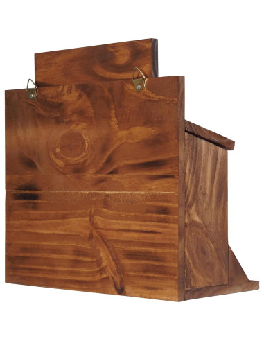 Alimentador de Ardillas MIXUMON de Madera con 3 Compartimentos