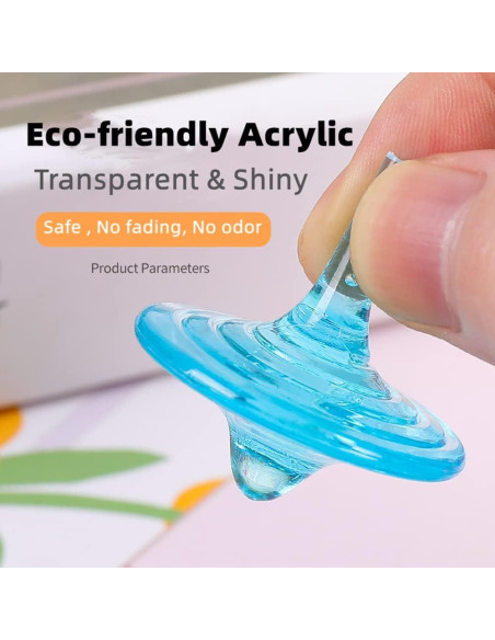 Trompos de Acrílico para Niños SPRMUD - 12 PCS Coloridos