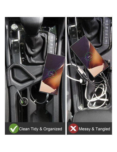 Cable de Carga Rápida USB Tipo C KIYODA 0.91m 2-Pack