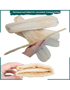 Juego de 5 Esponjas de Lufa Natural Exfoliantes LUFAFY 2