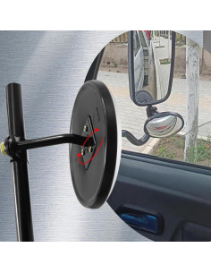 Espejo Convexo Redondo Ourbest 14.6 cm Ajustable para Camiones 2