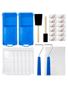 Kit de Rodillos de Pintura Mister Rui 25 Piezas Microfibra 2"