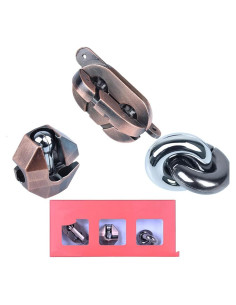 Rompecabezas de Sopa de Letras Long Fa Rojo 3 Sets IQ