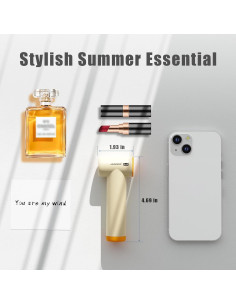 Ventilador de Mano Jaroco Turbo 85000RPM Recargable USB-C Beige 2