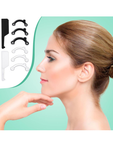 Elevadores de Nariz Nuanchu 6 Pares Silicona Invisible