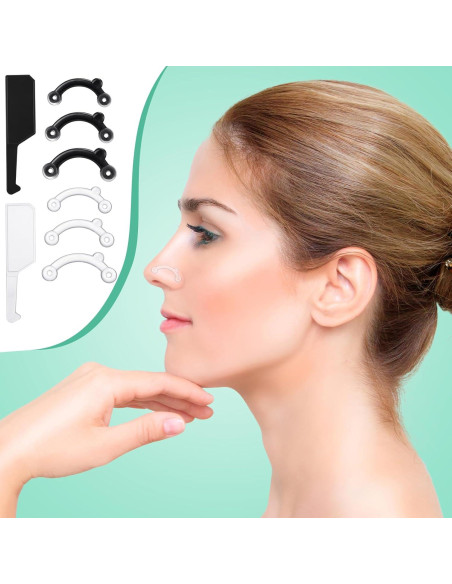 Elevadores de Nariz Nuanchu 6 Pares Silicona Invisible