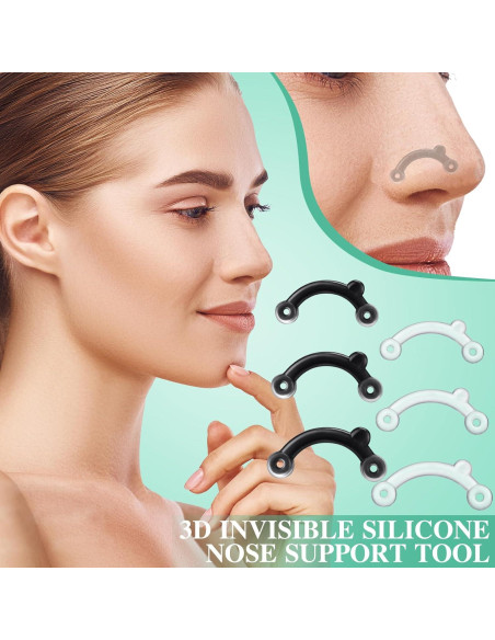 Elevadores de Nariz Nuanchu 6 Pares Silicona Invisible