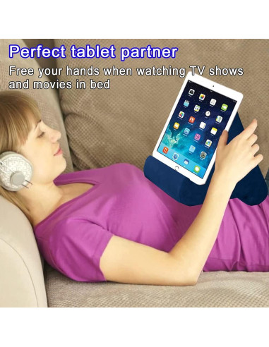 Soporte de Almohada para Tablet SAMHOUSING Azul Ajustable
