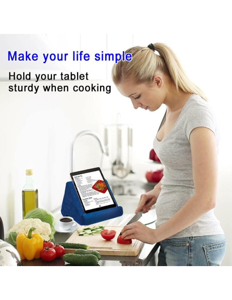 Soporte de Almohada para Tablet SAMHOUSING Azul Ajustable