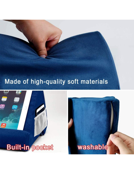 Soporte de Almohada para Tablet SAMHOUSING Azul Ajustable