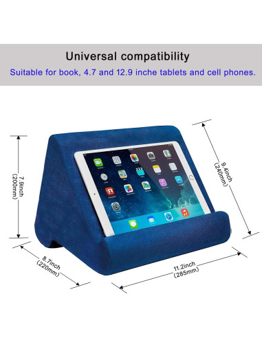 Soporte de Almohada para Tablet SAMHOUSING Azul Ajustable