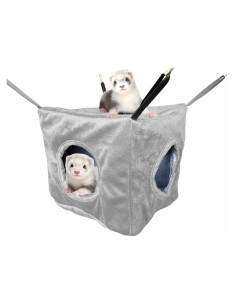 Hamaca Cubo para Hurones y Animales Pequeños Mengxi Gris