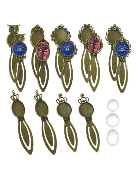 Kit de Pendientes DIY Allazone 14 PCS Bronce Antiguo Kit de Pendientes DIY Allazone 14 PCS Bronce Antiguo