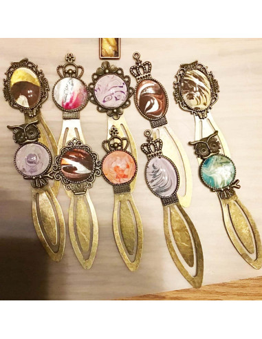 Kit de Pendientes DIY Allazone 14 PCS Bronce Antiguo