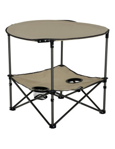 Mesa de Camping Plegable Lippert 2 Niveles Color Arena