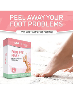 Mascarilla Exfoliante para Pies Brio Aloe Vera - 2 Paquetes 2