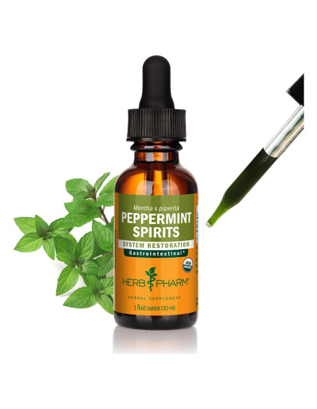 Espíritus de Menta Orgánica Herb Pharm 30 ml - Digestión Saludable