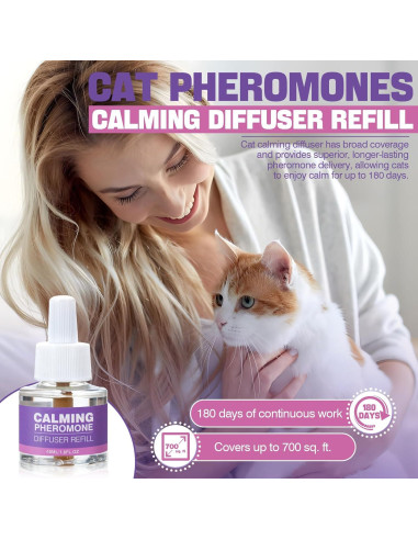 Recarga Difusor Calmante Feromonas Gatos TTLXRL 6x48ml
