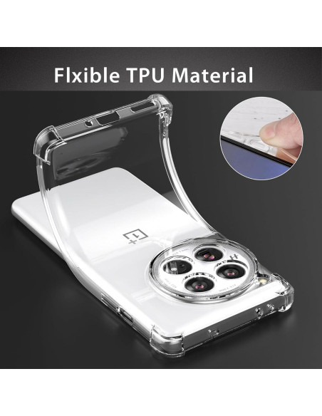 Funda Bumper Zeking para OnePlus 12 5G Transparente TPU
