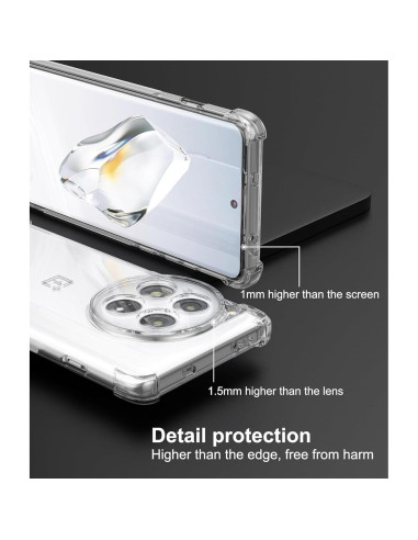 Funda Bumper Zeking para OnePlus 12 5G Transparente TPU