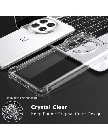 Funda Bumper Zeking para OnePlus 12 5G Transparente TPU