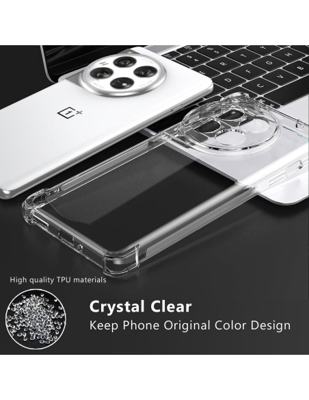 Funda Bumper Zeking para OnePlus 12 5G Transparente TPU
