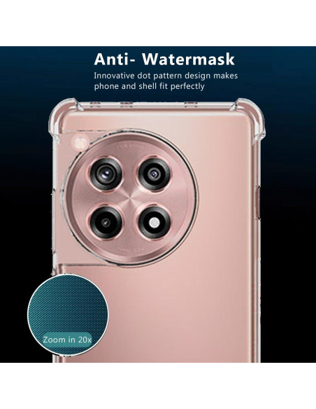 Funda Bumper Zeking para OnePlus 12 5G Transparente TPU