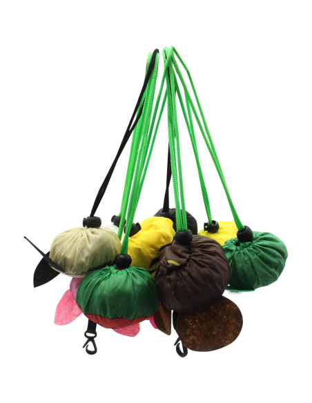 10 Bolsas de Compras Reutilizables Ecológicas Animales 37x51cm