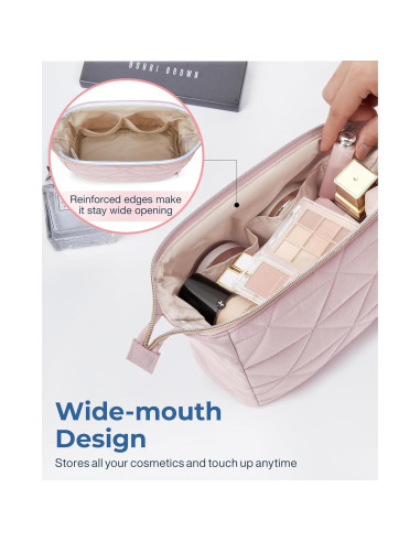 Bolsa de Maquillaje de Viaje BAGSMART Negra 27.7x14.9 cm