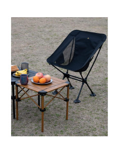 Mesa Plegable Cuadrada iClimb 39.88 cm Aluminio Naturaleza 2