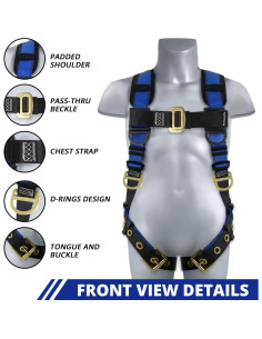 Arnés de Seguridad TRSMIMA D-Ring Acolchado para Trabajo 2