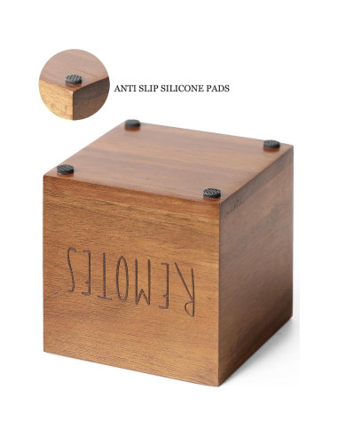 Soporte de Control Remoto de Madera Acacia LBEMEY S Marrón