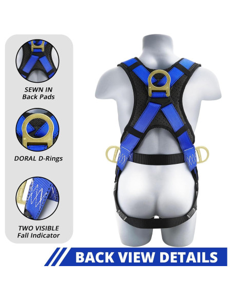 Arnés de Seguridad TRSMIMA D-Ring Acolchado para Trabajo