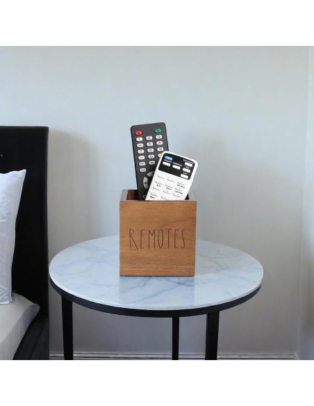 Soporte de Control Remoto de Madera Acacia LBEMEY S Marrón