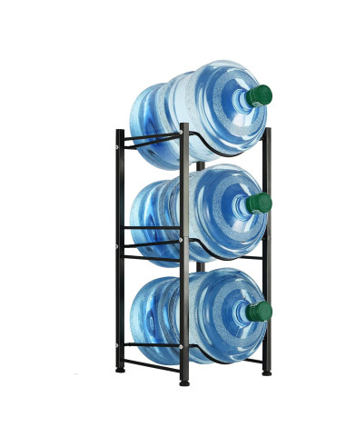Soporte para Botellas de Agua LIANTRAL 3 Niveles Negro