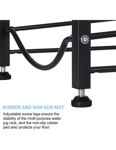 Soporte para Botellas de Agua LIANTRAL 3 Niveles Negro