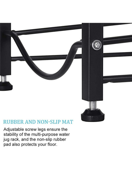 Soporte para Botellas de Agua LIANTRAL 3 Niveles Negro