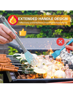 Brocha de Silicona Tuyotue 34.54 cm - 2 Piezas Azul 2