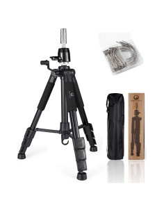 Soporte de Peluca Trípode QISHI YUHUA Ajustable 139.7 cm