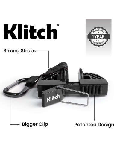 Clip para Calzado Klitch - Organizador de Zapatos Negro