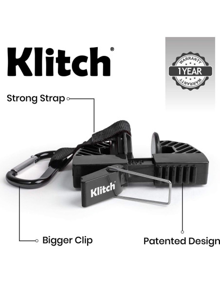 Clip para Calzado Klitch - Organizador de Zapatos Negro