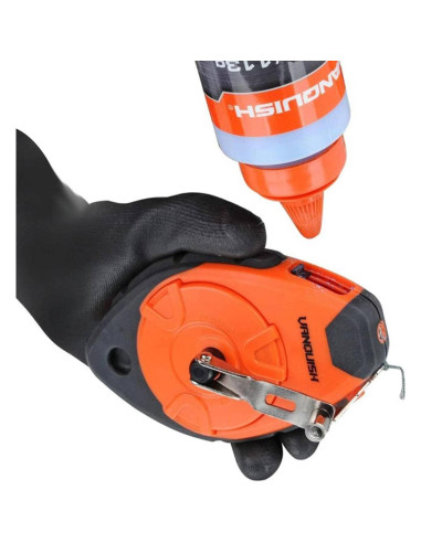 Carrete de Tiza VANQUISH 100ft ABS con Tiza Azul 4oz